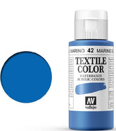 VALLEJO TEXTILE COLOR 42: 60 ML. MARINE BLUE - Al Masam Stationery LLC